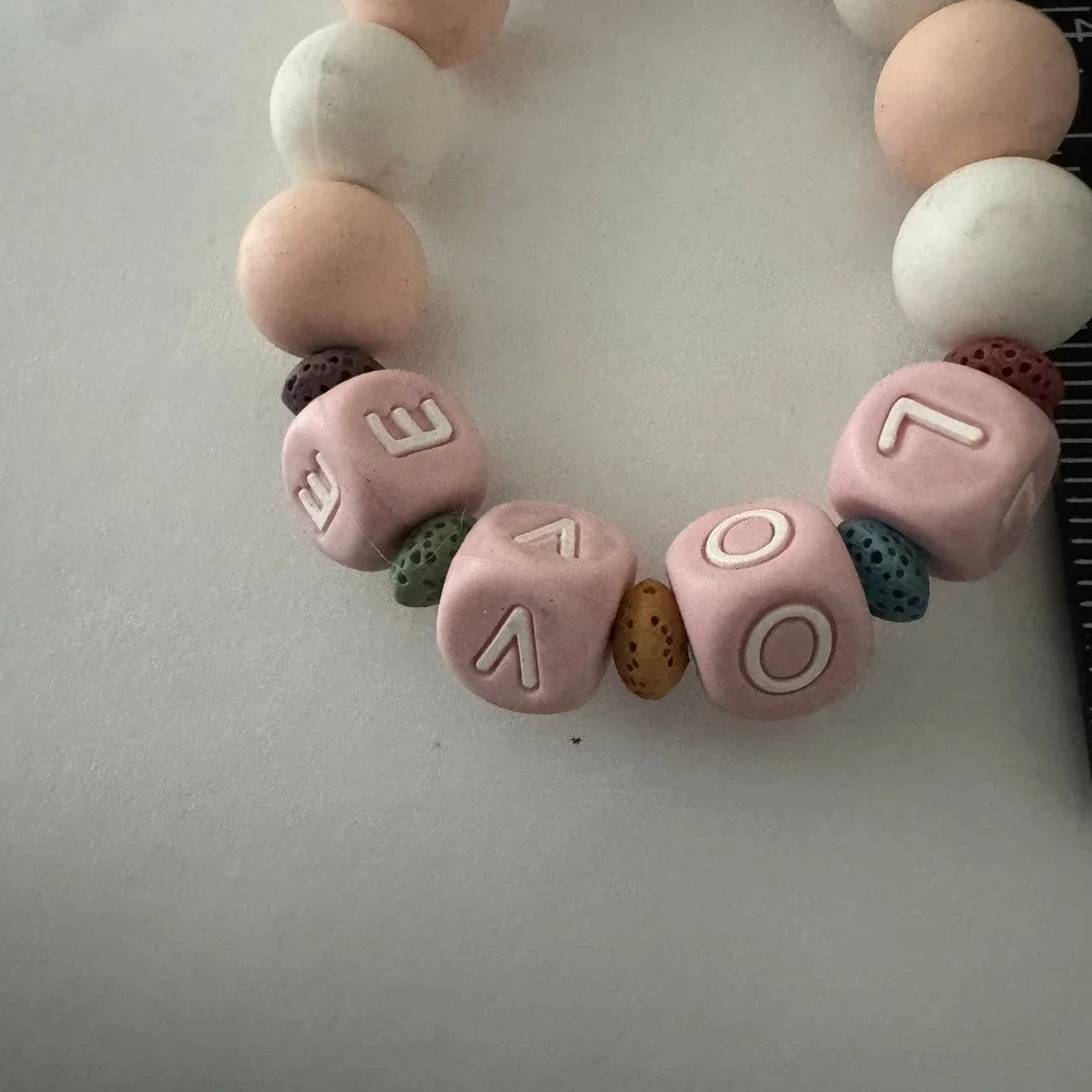 Beaded Keychain Charm 